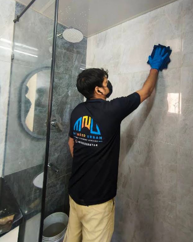 MyNeedUrban professional deep-cleaning bathroom wall tiles
